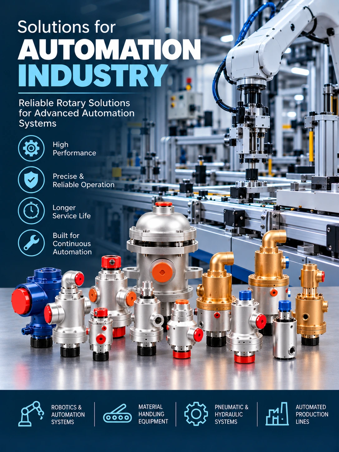 Rotary unions for chemical & oil processing